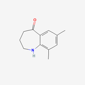 molecular formula C12H15NO B1462937 7,9-dimethyl-3,4-dihydro-1H-benzo[b]azepin-5(2H)-one CAS No. 886367-24-4