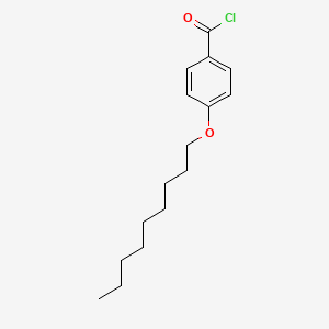 molecular formula C16H23ClO2 B14629379 Benzoyl chloride, 4-(nonyloxy)- CAS No. 55768-36-0