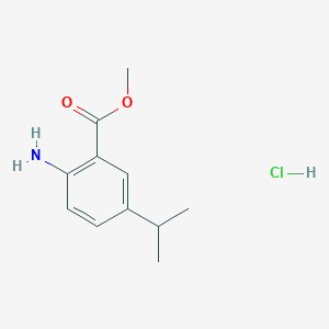 molecular formula C11H16ClNO2 B1462939 Methyl 2-amino-5-(propan-2-yl)benzoate hydrochloride CAS No. 1221726-14-2