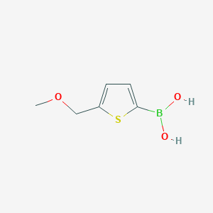 molecular formula C6H9BO3S B1462944 [5-(Methoxymethyl)-2-thienyl]boronic acid CAS No. 2096337-65-2