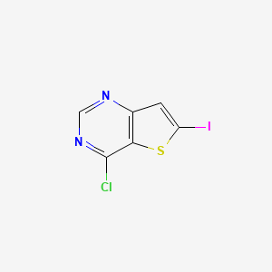 molecular formula C6H2ClIN2S B1462945 4-Chloro-6-iodothieno[3,2-d]pyrimidine CAS No. 225382-62-7