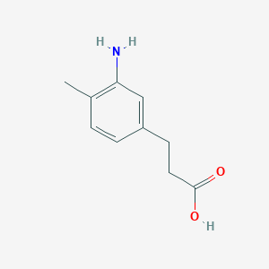 molecular formula C10H13NO2 B1462949 3-(3-Amino-4-methylphenyl)propanoic acid CAS No. 827601-54-7