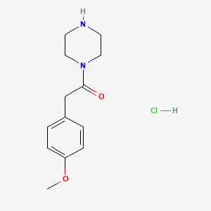 2-(4-Methoxyphenyl)-1-(piperazin-1-yl)ethan-1-one hydrochloride