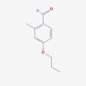 molecular formula C11H14O2 B1462980 2-Methyl-4-propoxybenzaldehyde CAS No. 883531-90-6