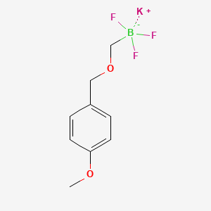 molecular formula C9H11BF3KO2 B1462987 Potassium (4-methoxy)benzyloxymethyltrifluoroborate CAS No. 1027642-26-7