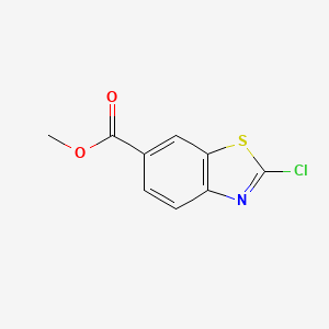 molecular formula C9H6ClNO2S B1462988 Methyl 2-chlorobenzo[d]thiazole-6-carboxylate CAS No. 90792-69-1