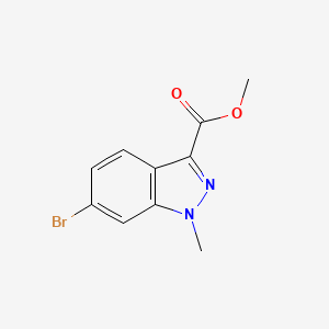 molecular formula C10H9BrN2O2 B1462989 Methyl 6-bromo-1-methyl-1H-indazole-3-carboxylate CAS No. 946427-77-6