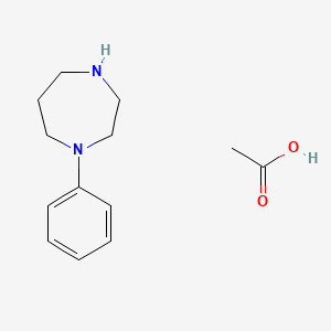 1-Phenyl-1,4-diazepane acetate
