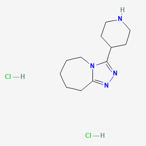 3-(4-Piperidinyl)-6,7,8,9-tetrahydro-5H-[1,2,4]triazolo[4,3-a]azepine dihydrochloride