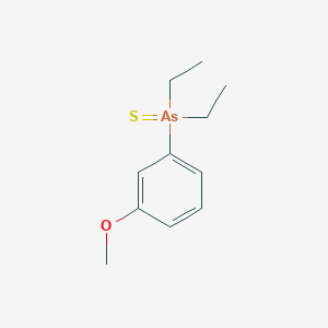 molecular formula C11H17AsOS B14629943 Diethyl(3-methoxyphenyl)sulfanylidene-lambda~5~-arsane CAS No. 54926-24-8