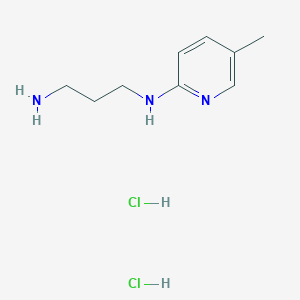 molecular formula C9H17Cl2N3 B1462996 N-(5-Methyl-2-pyridinyl)-1,3-propanediamine dihydrochloride CAS No. 1269105-20-5