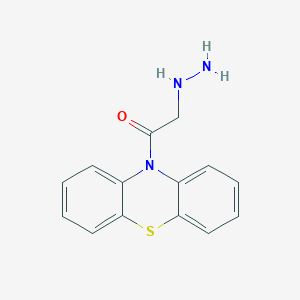 molecular formula C14H13N3OS B14629963 2-Hydrazinyl-1-(10H-phenothiazin-10-YL)ethan-1-one CAS No. 54012-74-7