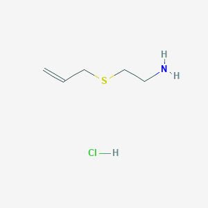 molecular formula C5H12ClNS B1462998 2-(Prop-2-en-1-ylsulfanyl)ethan-1-amine hydrochloride CAS No. 1221726-24-4