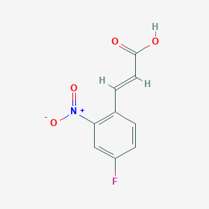 (2E)-3-(4-fluoro-2-nitrophenyl)prop-2-enoic acid