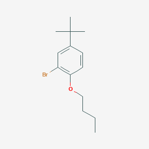 molecular formula C14H21BrO B14630013 2-Bromo-1-butoxy-4-tert-butylbenzene CAS No. 57685-38-8
