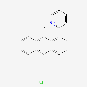 molecular formula C20H16ClN B14630026 1-[(Anthracen-9-YL)methyl]pyridin-1-ium chloride CAS No. 54375-34-7