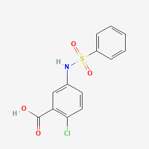 2-Chloro-5-[(phenylsulfonyl)amino]benzoic acid