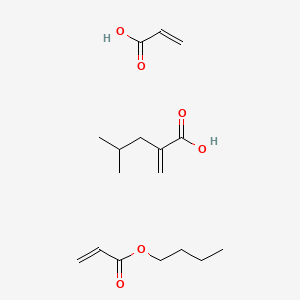 molecular formula C17H28O6 B14630062 Butyl prop-2-enoate;4-methyl-2-methylidenepentanoic acid;prop-2-enoic acid CAS No. 58090-96-3