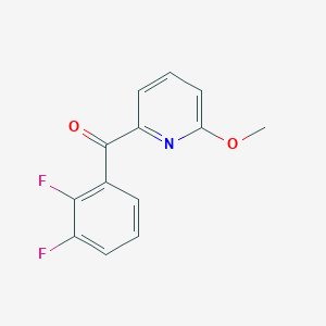 molecular formula C13H9F2NO2 B1463008 2-(2,3-Difluorobenzoyl)-6-methoxypyridine CAS No. 1187166-48-8