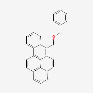 molecular formula C28H20O B14630144 Benzo(a)pyrene, 6-((phenylmethoxy)methyl)- CAS No. 53555-61-6