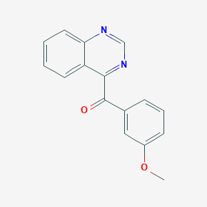 molecular formula C16H12N2O2 B14630147 Methanone, (3-methoxyphenyl)-4-quinazolinyl- CAS No. 55276-51-2