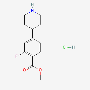 2-Fluoro-4-piperidin-4-yl-benzoic acid methyl ester hydrochloride