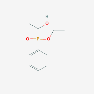 molecular formula C10H15O3P B14630191 Ethyl (1-hydroxyethyl)phenylphosphinate CAS No. 57483-33-7