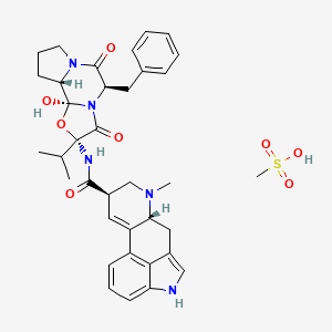 molecular formula C36H43N5O8S B14630207 Ergocristine methanesulfonate CAS No. 57206-85-6