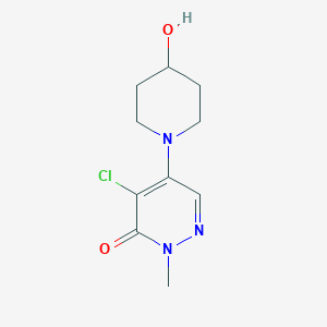 4-chloro-5-(4-hydroxypiperidin-1-yl)-2-methylpyridazin-3(2H)-one