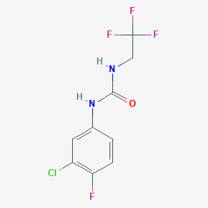 1-(3-Chloro-4-fluorophenyl)-3-(2,2,2-trifluoroethyl)-urea
