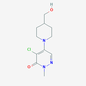 4-chloro-5-(4-(hydroxymethyl)piperidin-1-yl)-2-methylpyridazin-3(2H)-one