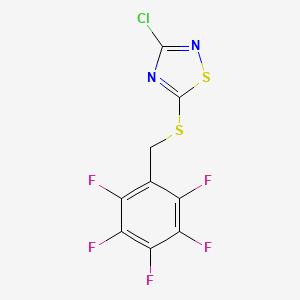 3-Chloro-5-(perfluorobenzylthio)-1,2,4-thiadiazole