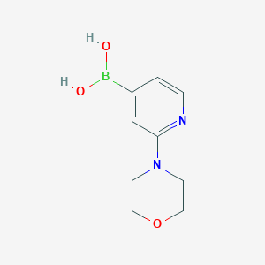 molecular formula C9H13BN2O3 B1463027 2-Morpholinopyridine-4-boronic acid CAS No. 952206-85-8