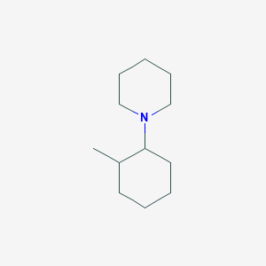 molecular formula C12H23N B14630324 1-(2-Methylcyclohexyl)piperidine CAS No. 55905-10-7