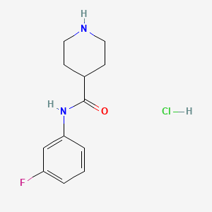 N-(3-fluorophenyl)piperidine-4-carboxamide hydrochloride