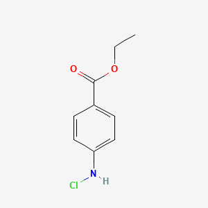 molecular formula C9H10ClNO2 B14630344 Ethyl 4-(chloroamino)benzoate CAS No. 57311-93-0