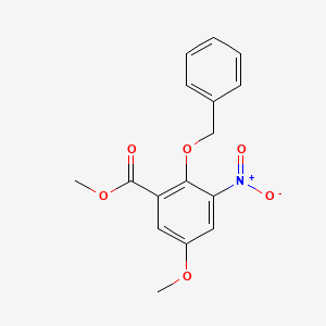 Methyl 2-(benzyloxy)-5-methoxy-3-nitrobenzenecarboxylate