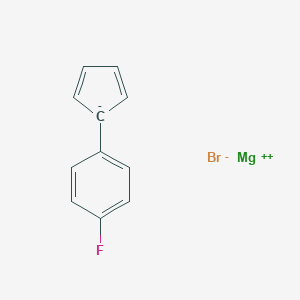 molecular formula C11H8BrFMg B14630358 magnesium;1-cyclopenta-2,4-dien-1-yl-4-fluorobenzene;bromide CAS No. 53300-16-6