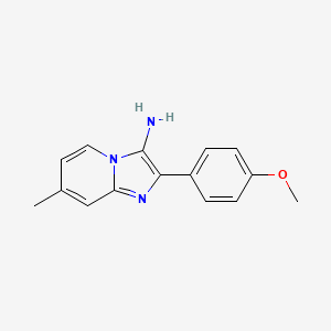 2-(4-Methoxyphenyl)-7-methylimidazo[1,2-a]pyridin-3-amine