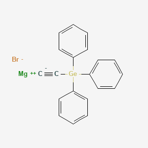 molecular formula C20H15BrGeMg B14630416 magnesium;ethynyl(triphenyl)germane;bromide CAS No. 57601-73-7