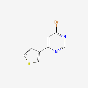 molecular formula C8H5BrN2S B1463042 4-Bromo-6-(thiophen-3-yl)pyrimidine CAS No. 1086382-34-4