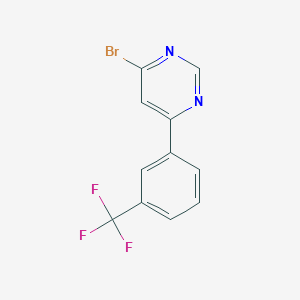 molecular formula C11H6BrF3N2 B1463043 4-Bromo-6-(3-(trifluoromethyl)phenyl)pyrimidine CAS No. 1142194-05-5