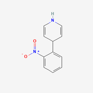 molecular formula C11H10N2O2 B14630444 Pyridine, 1,4-dihydro-4-(2-nitrophenyl)- CAS No. 53055-11-1