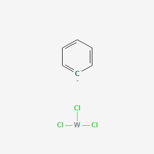 molecular formula C6H5Cl3W- B14630449 Benzene;trichlorotungsten CAS No. 54161-21-6