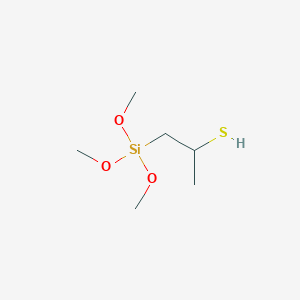 molecular formula C6H16O3SSi B14630454 1-(Trimethoxysilyl)propane-2-thiol CAS No. 56148-89-1