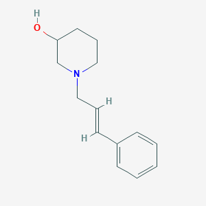 molecular formula C14H19NO B1463046 1-[(2E)-3-phenylprop-2-en-1-yl]piperidin-3-ol CAS No. 1082074-99-4