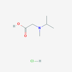 molecular formula C6H14ClNO2 B1463047 2-[Methyl(propan-2-yl)amino]acetic acid hydrochloride CAS No. 1193390-42-9