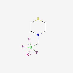molecular formula C5H10BF3KNS B1463049 Potassium 4-trifluoroboratomethylthiomorpholine CAS No. 1150654-80-0