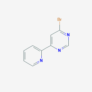 molecular formula C9H6BrN3 B1463051 4-Bromo-6-(2-pyridyl)pyrimidine CAS No. 1159818-66-2