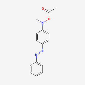 molecular formula C15H15N3O2 B14630553 N-(Acetyloxy)-N-methyl-4-(phenylazo)benzenamine CAS No. 55936-77-1